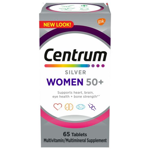 Centrum Silver Multivitamins for Women Over 50; Multimineral Supplement; 65 Count Centrum Silver Multivitamins for Women Over 50; Multimineral Supplement; 65 Count